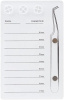 Premium Acrylic Eyelash Extension Eye Lash Pallet Tool | White