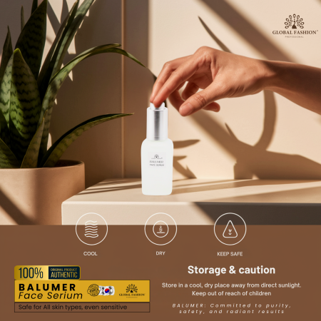 BALUMER Face Serum 50ml Serum Close Up - Hydrating Anti Aging Facial Treatment | سيروم للوجه صورة مقربة