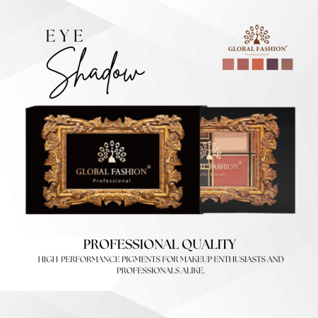 Global Fashion eyeshadow palette close up high pigment texture ظلال عيون لقطة مقربة

