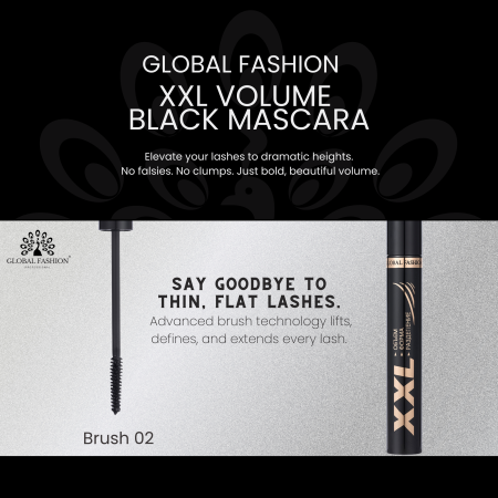 XXL mascara close up brush separated dramatic lashes ماسكارا لقطة مقربة
