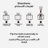 White Crystal Reed Diffuser 100ml Home Fragrance Reed Diffuser Close Up - Luxury Aromatherapy Home Decor Fragrance | معطر منزلي صورة مقربة