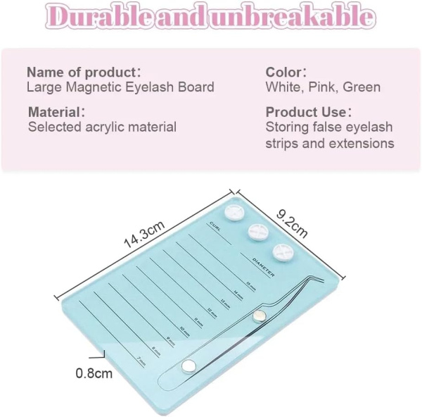 Global Fashion acrylic lash extension palette blue white لوحة رموش اكريليك