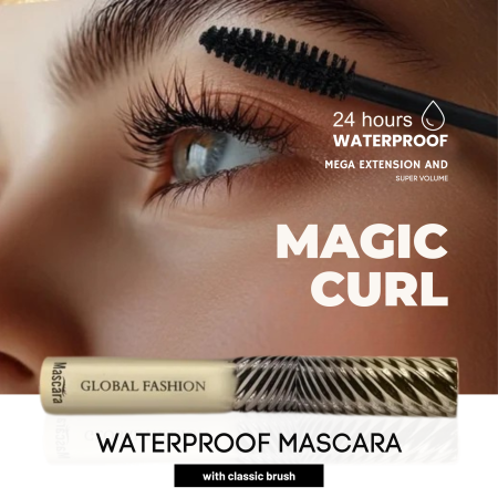 Global Fashion mascara close up thick bristle and silicone brush ماسكارا فرشاة مزدوجة
