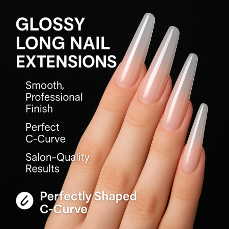Dual Nail Forms 120pcs – Clear Poly Gel Forms | Stiletto Nail Tips Close View Extension Kit | اطراف اظافر
Dual Nail Forms 120pcs – Clear Poly Gel Forms | Stiletto Dual Nail Forms Detailed View | اظافر صناعية