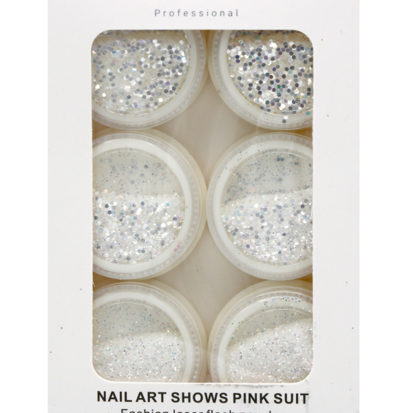 Decor for nail design, Global Fashion set No. 09, 6 pcs.