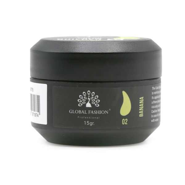 Global Fashion Color Builder Gel 15g | Nail Extension Gel | جل بيلدر ملون
