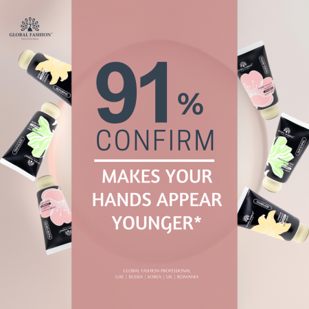 Hand cream close up soft smooth skin finish كريم يدين لقطة مقربة