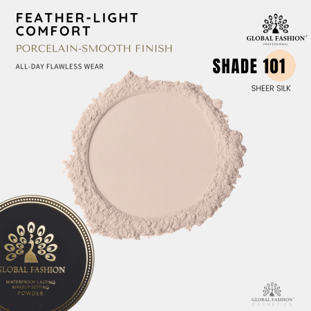 Global Fashion powder close up smooth matte texture بودرة لقطة مقربة
