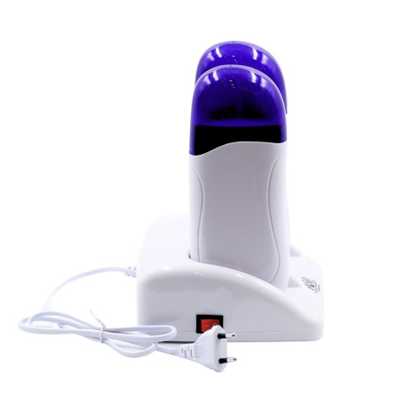 Double Cartridge Wax Heater – Hair Removal Machine | White Double Wax Heater Close View Hair Removal | جهاز تسخين الشمع
Double Cartridge Wax Heater – Hair Removal Machine | White Dual Wax Heater Detailed View | ماكينة الشمع