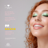 Colored gel eyeliner close up ultra fine tip no tug glide ايلاينر ملون لقطة مقربة