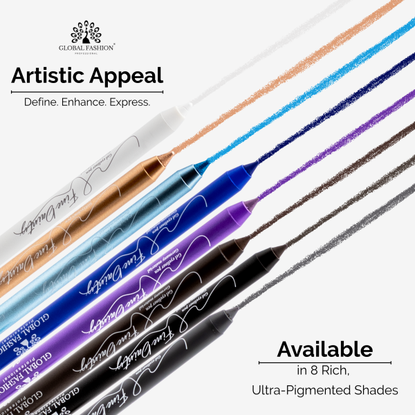 Waterproof gel eyeliner matte precision twist up smudge proof ايلاينر جل مقاوم للماء