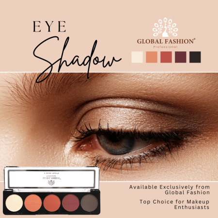Global Fashion eyeshadow palette close up high pigment texture ظلال عيون لقطة مقربة
