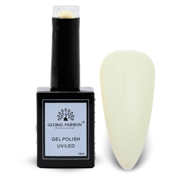 Delicate Whites Nail Polish 15ml UV LED | 34-Horned Lizard 1p White Gel Nail Polish Bottle 15ml - UV LED Soak Off Nail Color UAE GCC | طلاء أظافر جل أبيض