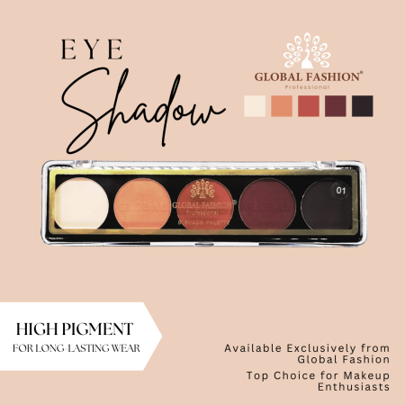 Global Fashion eyeshadow palette close up high pigment texture ظلال عيون لقطة مقربة
