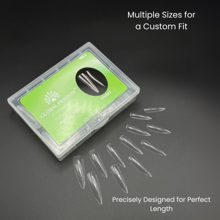 Dual Nail Forms 120pcs – Clear Extension Forms | Almond  Nail Tips Close View Extension Kit | اطراف اظافر
Dual Nail Forms 120pcs – Clear Extension Forms | Almond  Dual Nail Forms Detailed View | اظافر صناعية