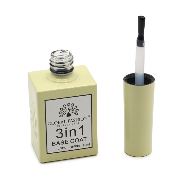 3-in-1 Base Coat 15ml – Global Fashion | Professional Nail Base GCC
بيس جل 3 في 1، 15 مل – جلوبال فاشن | قاعدة أظافر احترافية الخليج
