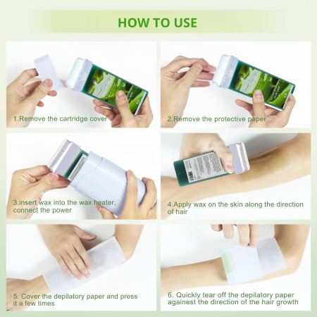 Roll-On Wax Cartridge 400ml – Hair Removal | Aloe Vera Wax Cartridge Close View Hair Removal | شمع رول
Roll-On Wax Cartridge 400ml – Hair Removal | Aloe Vera Paraffin Wax Detailed View Skin Care | شمع بارافين