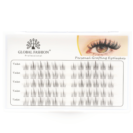 Premade lash fans close up fluffy volume eyelash extensions رموش اكستنشن لقطة مقربة
