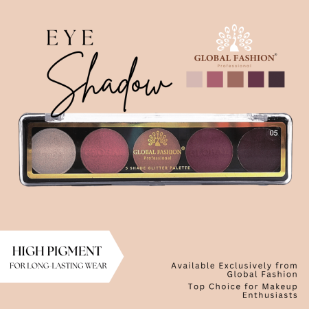 Global Fashion eyeshadow palette close up high pigment texture ظلال عيون لقطة مقربة

