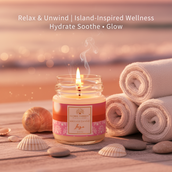 Global Fashion 30 ml Massage Candle – 21 Aromatherapy Scents
