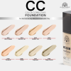 Global Fashion CC foundation close up matte lightweight finish كريم اساس سي سي لقطة مقربة