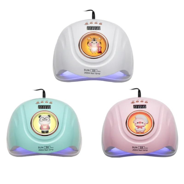SUN S8 Pro UV/LED Nail Lamp 268W – Mint Green Professional Gel Nail Dryer
