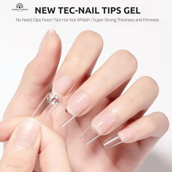 Gel for gel tips in a jar Solid Nail Tips Gel 15 gr. Nail Tips Gel - Professional Solid Gel for Nail Extensions UAE GCC | جل الأظافر