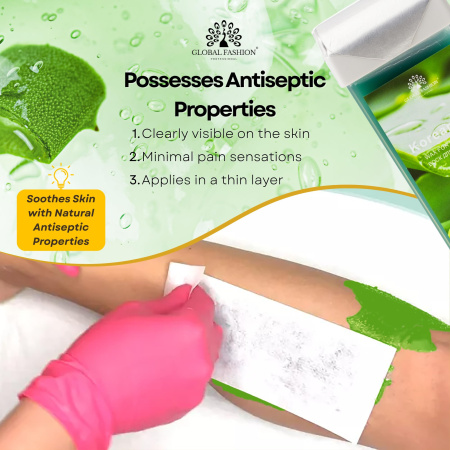 Roll-On Wax Cartridge 400ml – Hair Removal | Aloe Vera Wax Cartridge Close View Hair Removal | شمع رول
Roll-On Wax Cartridge 400ml – Hair Removal | Aloe Vera Paraffin Wax Detailed View Skin Care | شمع بارافين