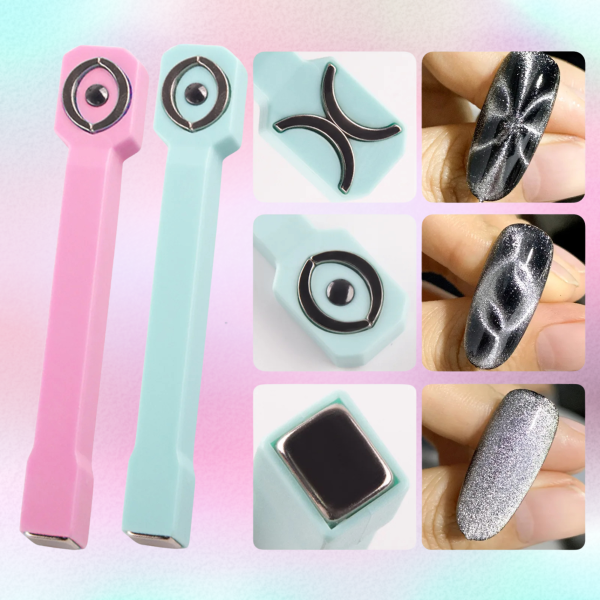 Global Fashion Multifunctional Magnet Pink – Nail Art Cat Eye Gel Tool
