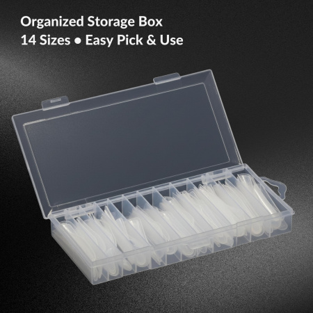 Upper Nail Forms 164pcs – Clear Dual Forms Set Nail Tips Close View Extension Kit | اطراف اظافر
Upper Nail Forms 164pcs – Clear Dual Forms Set Dual Nail Forms Detailed View | اظافر صناعية