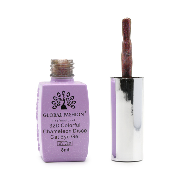 32D Chameleon Cat Eye Gel Polish,Magnetic Disco Cat Eye Gel,UV LED Chameleon Cat Eye Gel Polish,Long-Lasting Chameleon Cat Eye Nail Gel,جل أظافر عين القطة شامليون,جل عين القطة شامليون المغناطيسي,طلاء جل عين القطة UV LED شامليون,جل أظافر عين القطة شامليون طويل الأمد
