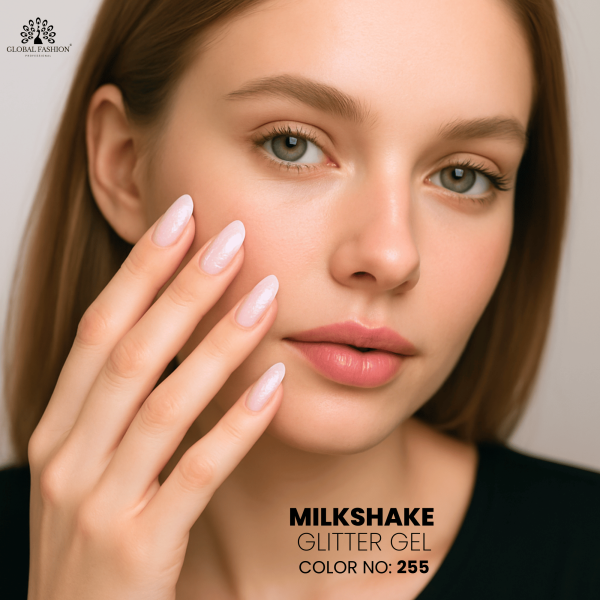 Milkshake Glitter Gel Polish,UV LED Milkshake Nail Gel,Long-Lasting Glitter Milkshake Nail Gel,Soak-Off Sparkle Milkshake Gel Polish,جل أظافر جلتر ميلك شيك,طلاء جل أظافر ميلك شيك لامع,جل ميلك شيك UV LED,جل أظافر ميلك شيك طويل الأمد
