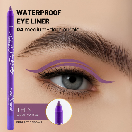 Matte gel eyeliner close up ultra fine tip colored shades ايلاينر ملون لقطة مقربة