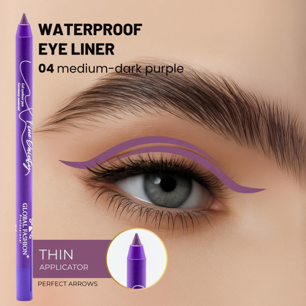 Waterproof gel eyeliner matte precision twist up smudge proof ايلاينر جل مقاوم للماء