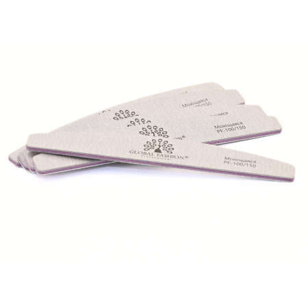 Global Fashion Nail File 100/150 – Professional Emery Board for Acrylic & Gel
