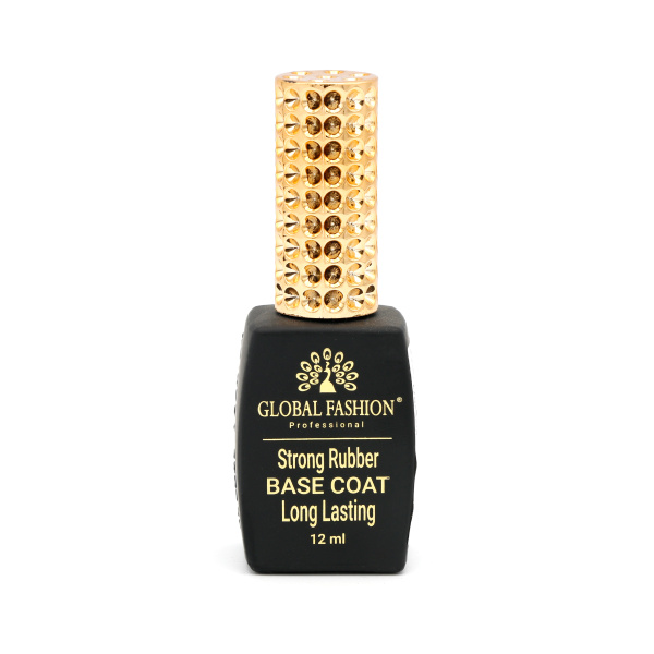 Global Fashion Strong Rubber Base Coat | Long-Lasting Gel Polish Primer 12ml