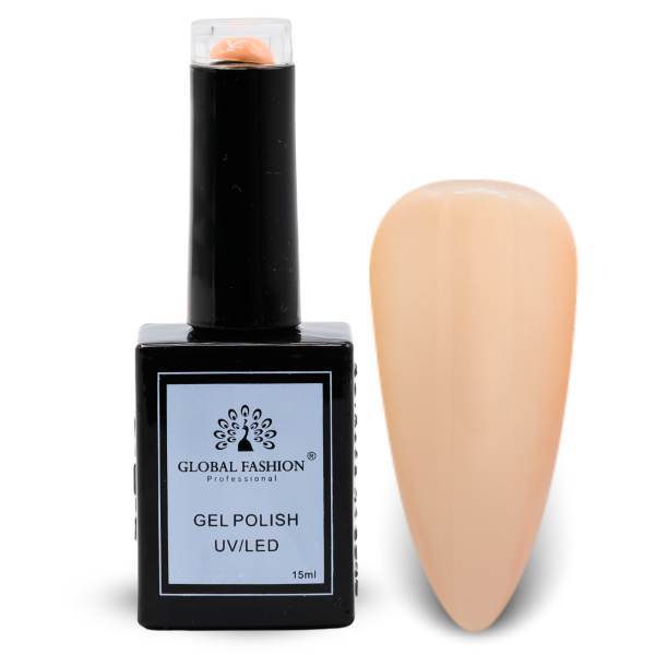 Sunset Sorbet Nail Polish 15ml UV LED | 38-Peaches 'n' Cream 1p Peach Coral Gel Nail Polish Bottle 15ml - UV LED Soak Off Nail Color UAE GCC | طلاء أظافر جل