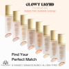 Global Fashion foundation close up radiant glow lightweight finish كريم اساس لقطة مقربة بلمعة طبيعية