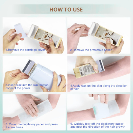 Roll-On Wax Cartridge 100ml – Hair Removal | Coconut Wax Cartridge Close View Hair Removal | شمع رول
Roll-On Wax Cartridge 100ml – Hair Removal | Coconut Paraffin Wax Detailed View Skin Care | شمع بارافين