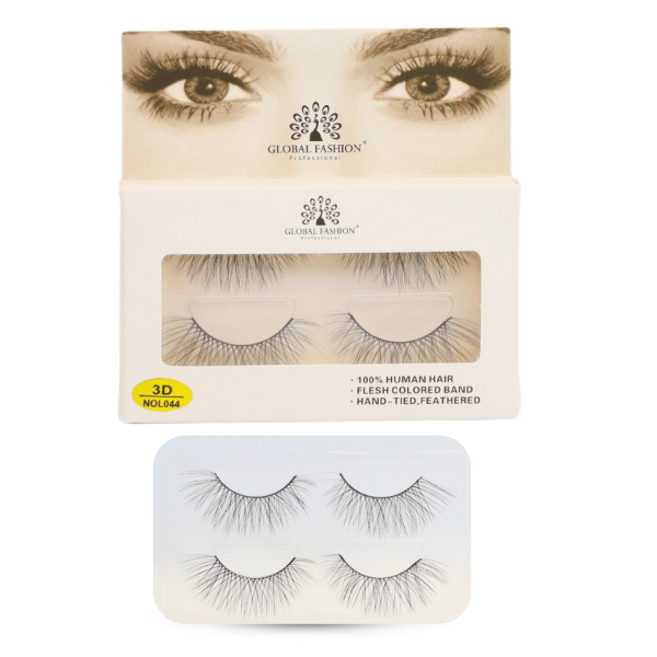 3D wispy false eyelashes reusable natural look 4pcs رموش صناعية 3D