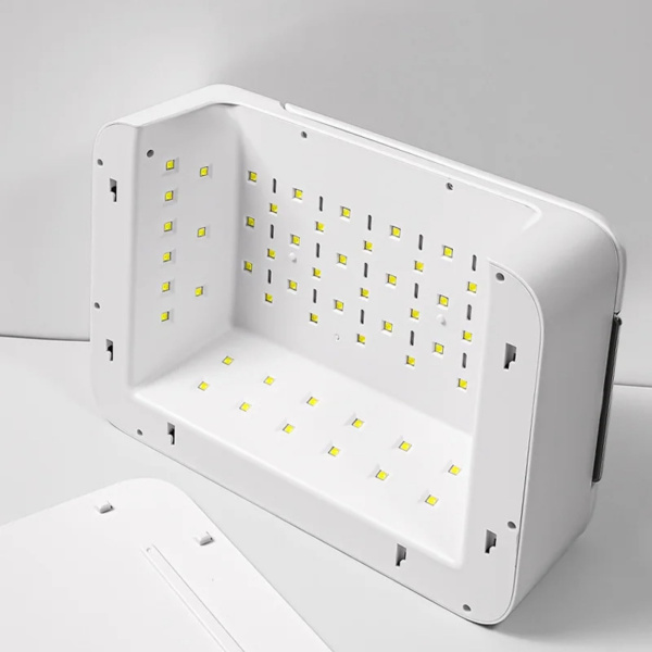 63W UV/LED Nail Lamp with Hand Pillow – Auto Sensor, Sun Z22 | White 63w uv led nail lamp with hand pillow auto sensor fast curing مصباح اظافر احترافي