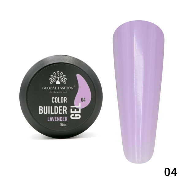 Color Builder Gel - Nail Modeling Gel 15g  | 04 - Lavender