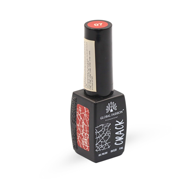 Gel polish "CRACK" – crackle/craquelure effect, 8 ml, No. 07 | طلاء جل "CRACK" بتأثير التشقق (كراكيلور) 8 مل رقم 07
