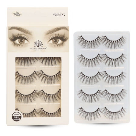 3D false eyelashes close up soft fluffy strip lashes رموش صناعية لقطة مقربة