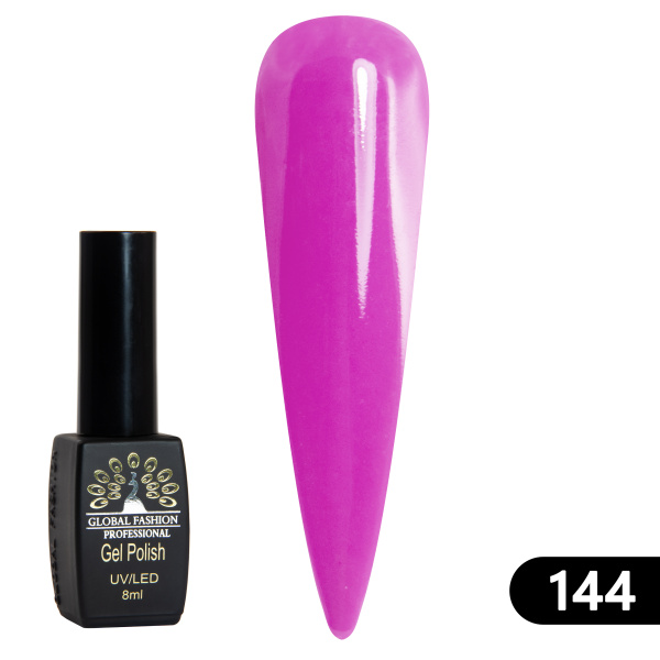 Gel polish BLACK ELITE 144, Global Fashion 8 ml