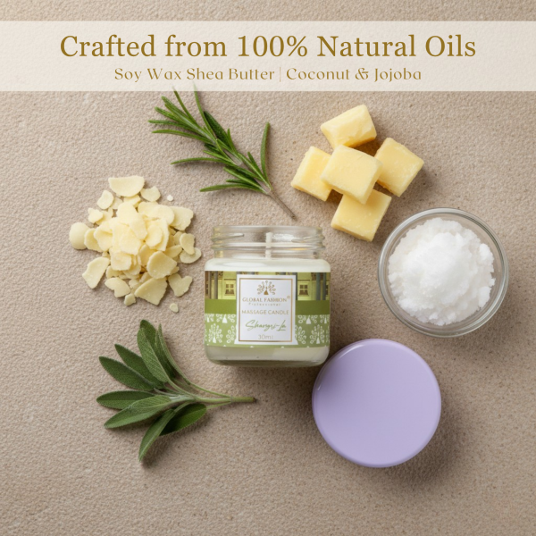 Global Fashion 30 ml Massage Candle – 21 Aromatherapy Scents
