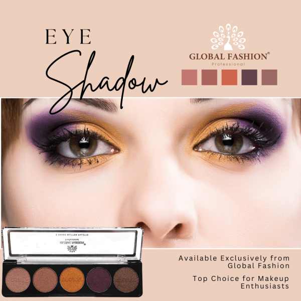 Global Fashion eyeshadow palette preview matte shimmer finish باليت ظلال عيون

