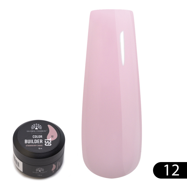 Global Fashion Color Builder Gel 15g | Nail Extension Gel | جل بيلدر ملون
