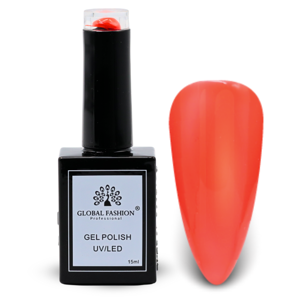 Nude Nuances Nail Polish 15ml UV LED | 30-Giants Orange 1p Nude Gel Nail Polish Bottle 15ml - UV LED Soak Off Nail Color UAE GCC | طلاء أظافر جل نيود