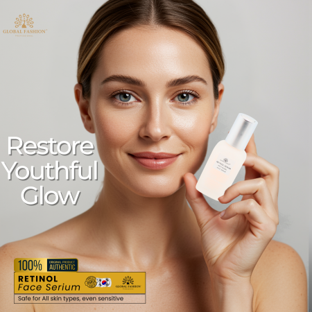 Retinol Anti-Aging Face Serum 50ml Serum Close Up - Hydrating Anti Aging Facial Treatment | سيروم للوجه صورة مقربة